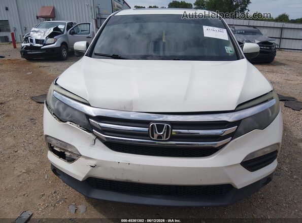 5FNYF5H59JB000290 2018 HONDA PILOT Белый Вид щитка приборов