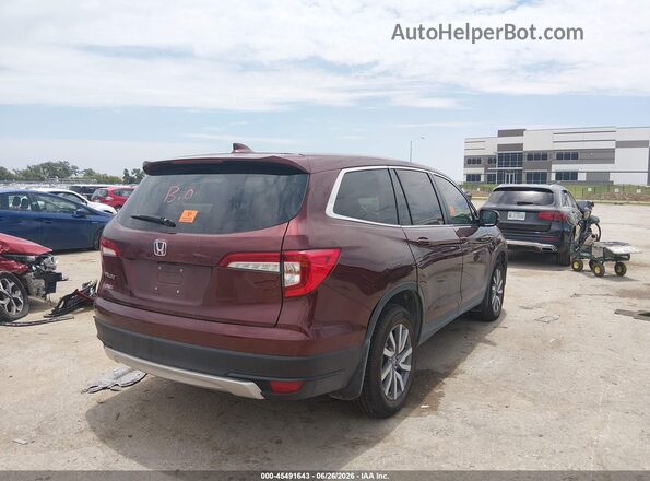 5FNYF5H5XKB017780 2019 HONDA PILOT Красный Задняя правая четверть
