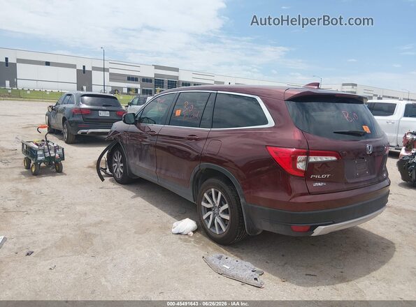 5FNYF5H5XKB017780 2019 HONDA PILOT Красный Задняя левая четверть