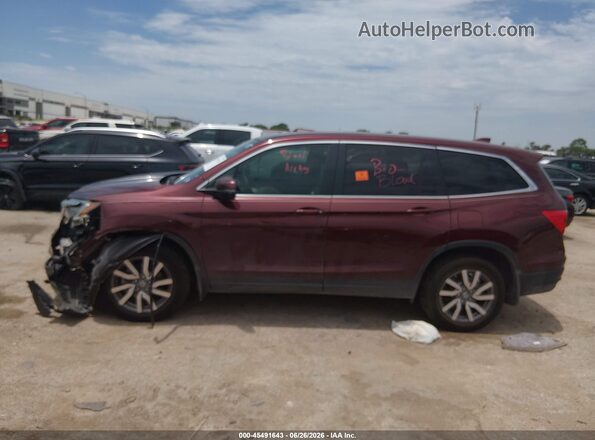 5FNYF5H5XKB017780 2019 HONDA PILOT Красный Панорамный вид салона 360°
