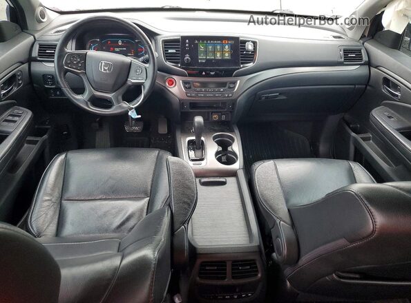 5FNYF5H5XKB039102 2019 HONDA PILOT White Вид панелі приладів