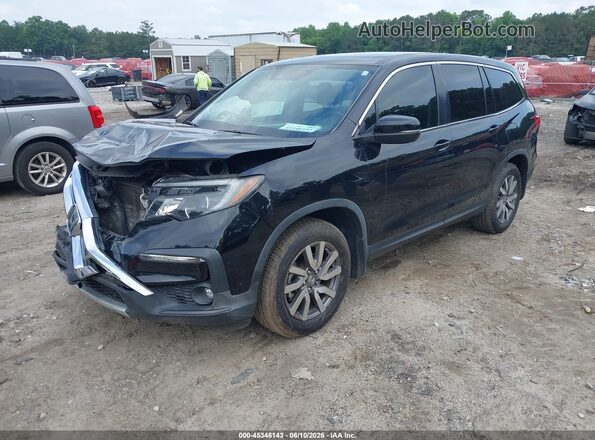 5FNYF5H5XMB019810 2021 HONDA PILOT Black Front left