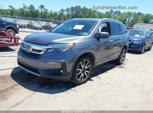 5FNYF5H69KB043621 2019 HONDA PILOT Серый Передняя левая четверть