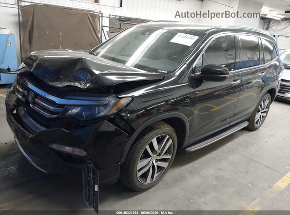 5FNYF5H90JB021936 2018 HONDA PILOT Black Առջևի ձախ երեք քառորդ տեսարան