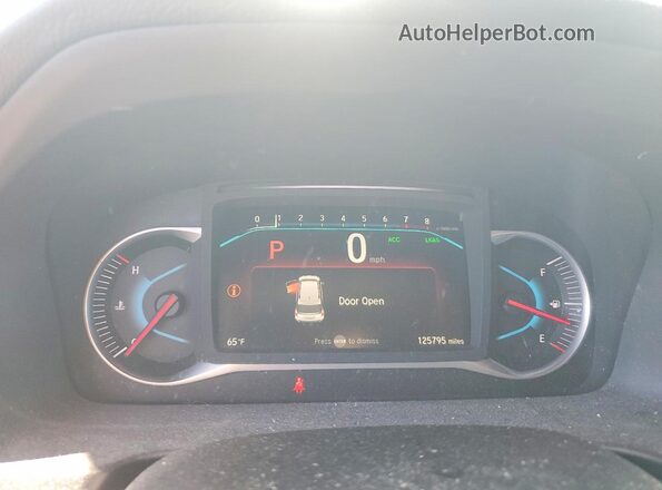 5FNYF5H90NB004270 2022 HONDA PILOT White ხელსაწყოთა პანელის ხედი