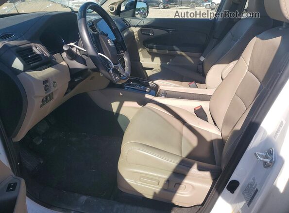 5FNYF5H90NB004270 2022 HONDA PILOT White წინა სალონის ხედი