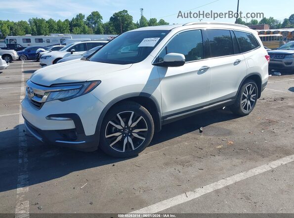 5FNYF5H96KB020159 2019 HONDA PILOT White Առջևի ձախ երեք քառորդ տեսարան