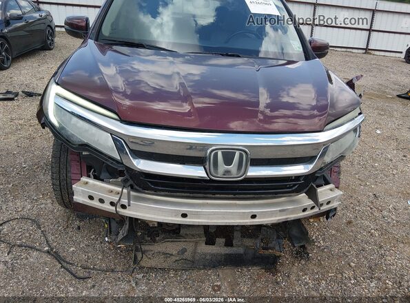 5FNYF5H98KB025590 2019 HONDA PILOT Бордовый Вид спереди