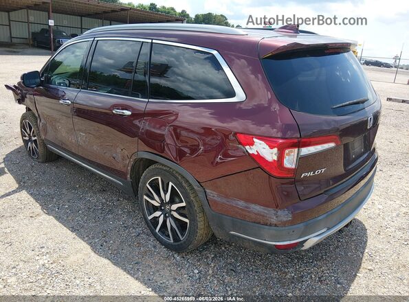5FNYF5H98KB025590 2019 HONDA PILOT Бордовый Задняя левая четверть