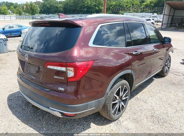 5FNYF5H98KB025590 2019 HONDA PILOT Бордовый Задняя правая четверть