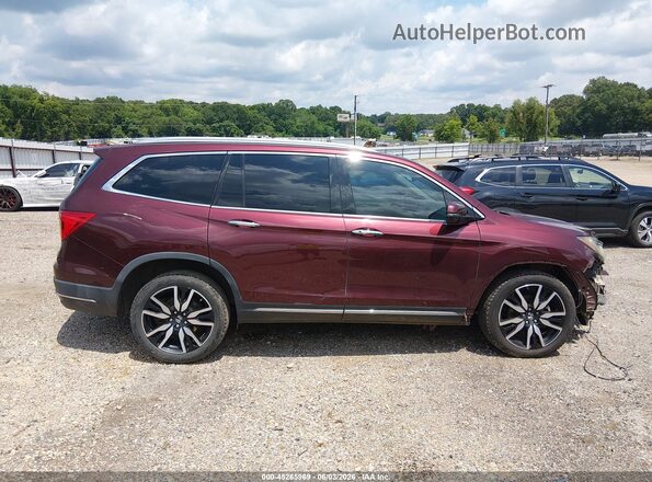5FNYF5H98KB025590 2019 HONDA PILOT Бордовый Вид задней части салона