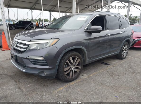 5FNYF5H99HB045579 2017 HONDA PILOT Gray Առջևի ձախ երեք քառորդ տեսարան