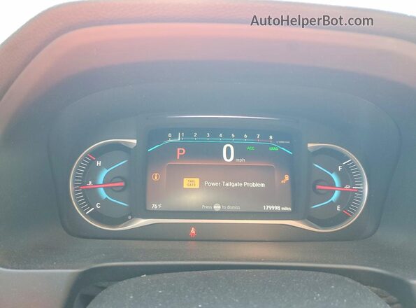 5FNYF5H9XKB031682 2019 HONDA PILOT Gray Widok zestawu wskaźników