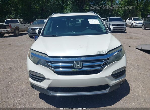 5FNYF6H00HB027351 2017 HONDA PILOT White Vista del cuadro de instrumentos