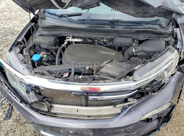 5FNYF6H01GB093700 2016 HONDA PILOT Gray Vista del compartimento del motor
