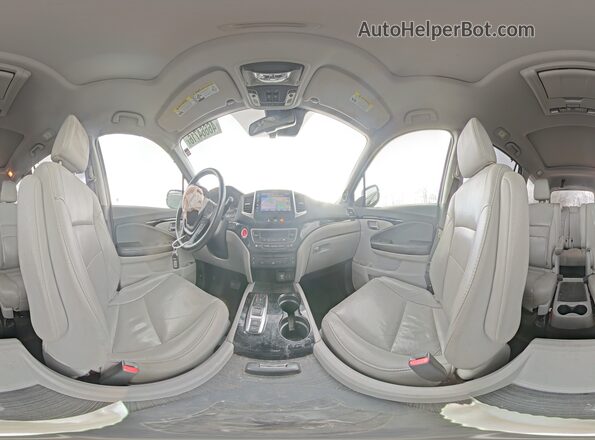 5FNYF6H01GB093700 2016 HONDA PILOT Gray Vista interior de 360 grados