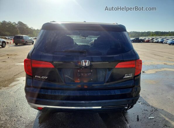 5FNYF6H01GB094118 2016 HONDA PILOT Black Հետևի տեսք