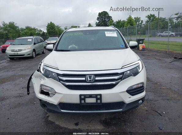 5FNYF6H01HB050072 2017 HONDA PILOT White Instrument cluster view