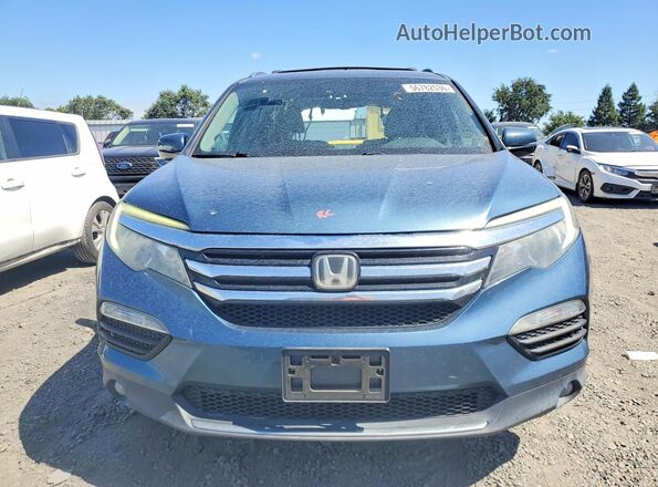 5FNYF6H01HB079863 2017 HONDA PILOT Blue Դիմացի տեսք