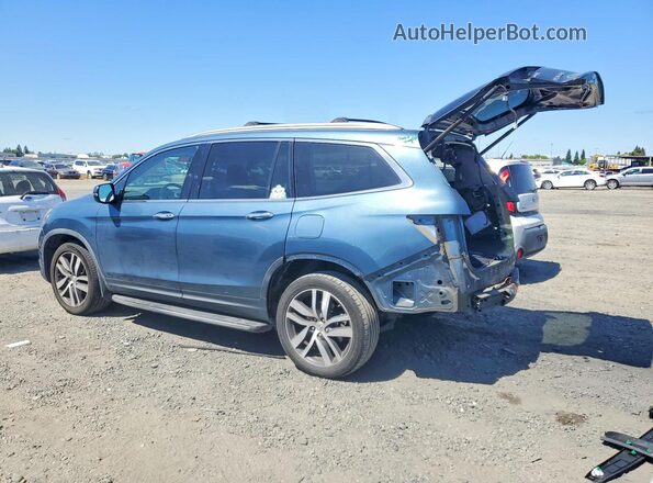 5FNYF6H01HB079863 2017 HONDA PILOT Blue Հետևի ձախ