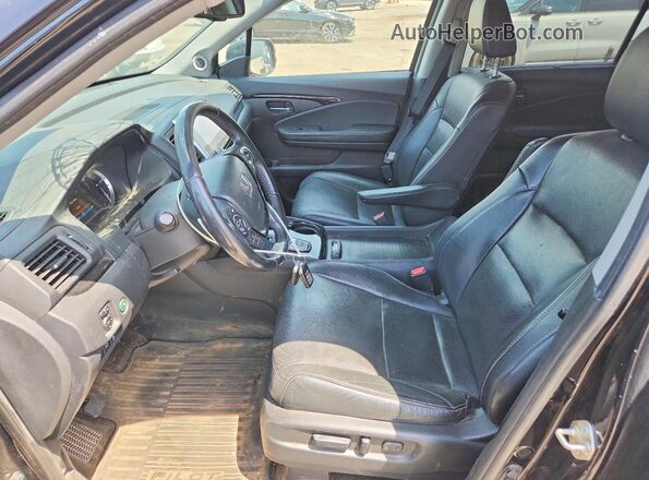 5FNYF6H01HB105362 2017 HONDA PILOT Black Vista interior delantera