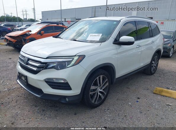 5FNYF6H01JB035769 2018 HONDA PILOT White Vista tres cuartos delantera izquierda