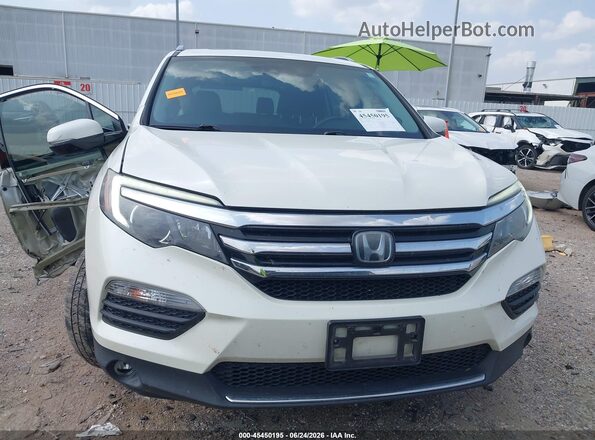 5FNYF6H01JB035769 2018 HONDA PILOT White Vista del cuadro de instrumentos