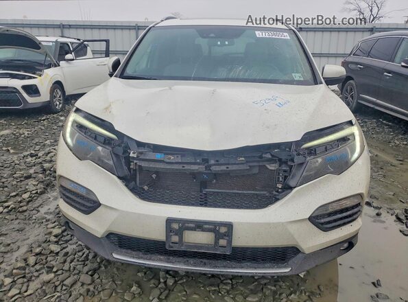 5FNYF6H01JB036372 2018 HONDA PILOT White Դիմացի տեսք