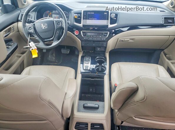 5FNYF6H01JB036372 2018 HONDA PILOT White Առջևի վահանակի տեսք
