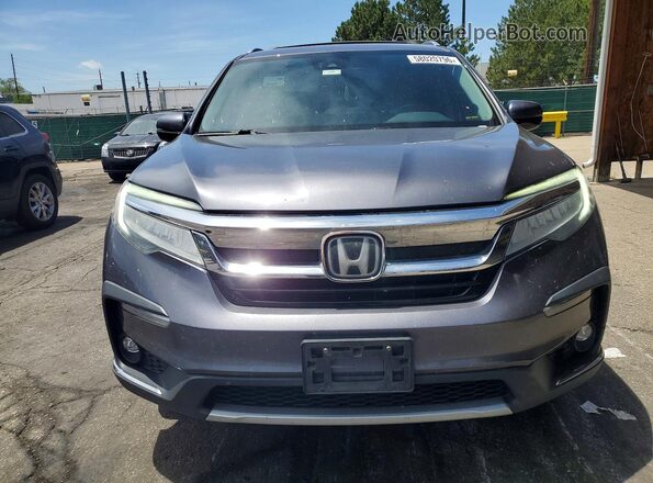 5FNYF6H05KB010455 2019 HONDA PILOT Gray 