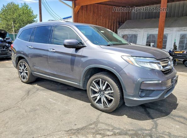 5FNYF6H05KB010455 2019 HONDA PILOT Gray 