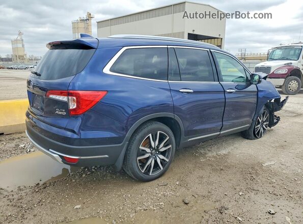 5FNYF6H06NB045851 2022 HONDA PILOT Blue Задня права чверть
