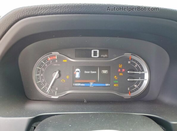 5FNYF6H07JB007507 2018 HONDA PILOT Белый Вид щитка приборов