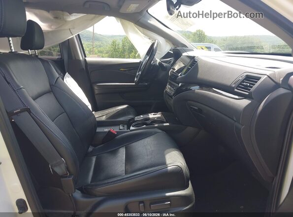 5FNYF6H07KB032781 2019 HONDA PILOT White Vista interior delantera