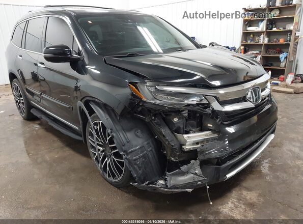 5FNYF6H08KB005976 2019 HONDA PILOT Black Вид спереду