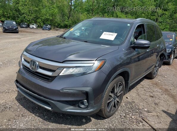 5FNYF6H08KB015763 2019 HONDA PILOT Gray Front left