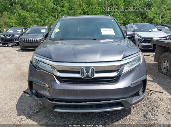 5FNYF6H08KB015763 2019 HONDA PILOT Gray Instrument cluster view