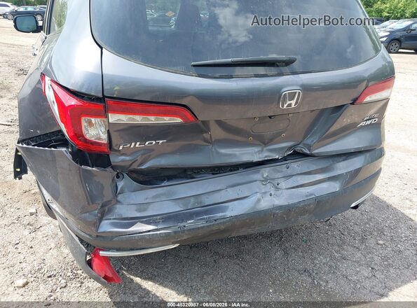 5FNYF6H08KB015763 2019 HONDA PILOT Gray Front view