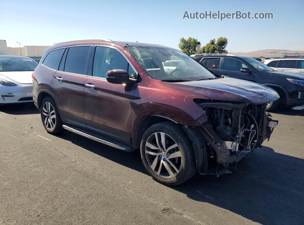 5FNYF6H09HB065483 2017 HONDA PILOT Burgundy Передня права чверть