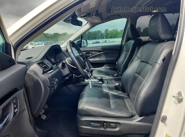 5FNYF6H09KB000107 2019 HONDA PILOT White წინა სალონის ხედი