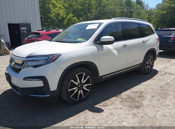 5FNYF6H09KB000124 2019 HONDA PILOT Белый Передняя левая четверть
