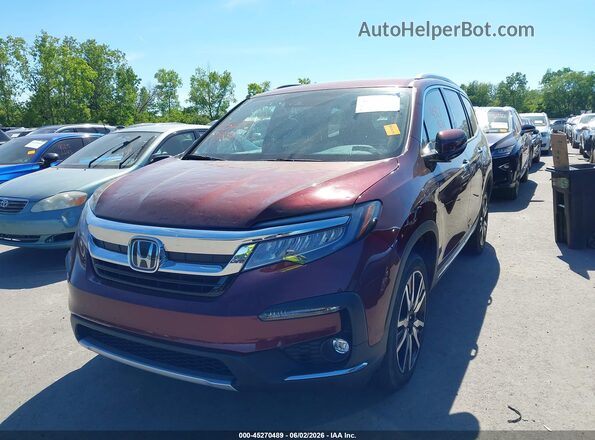 5FNYF6H09MB025348 2021 HONDA PILOT Burgundy 