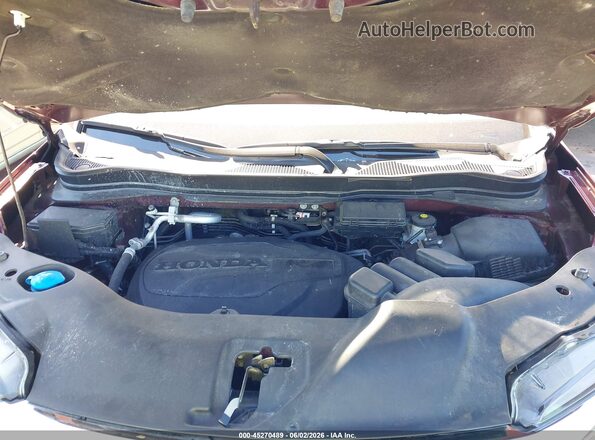 5FNYF6H09MB025348 2021 HONDA PILOT Burgundy 