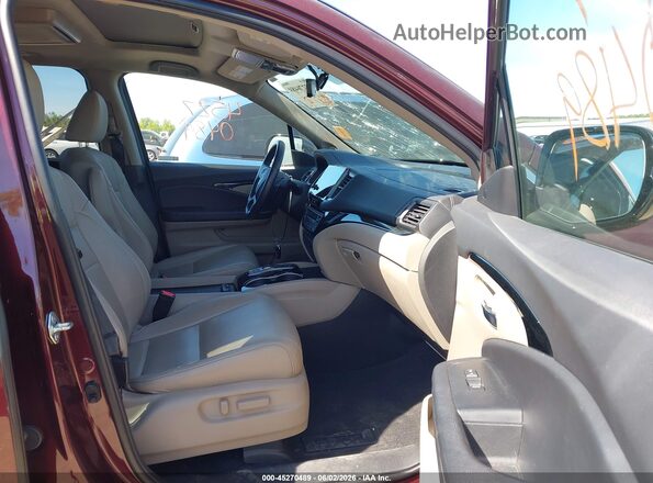 5FNYF6H09MB025348 2021 HONDA PILOT Burgundy 