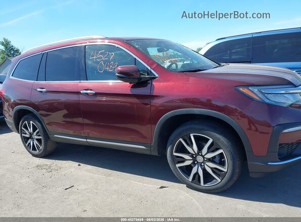5FNYF6H09MB025348 2021 HONDA PILOT Burgundy 