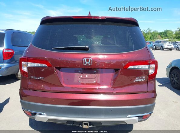 5FNYF6H09MB025348 2021 HONDA PILOT Burgundy 