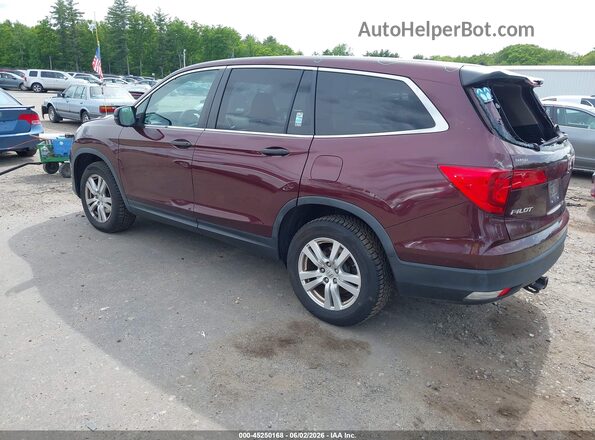 5FNYF6H10GB094958 2016 HONDA PILOT Burgundy Trasero izquierdo