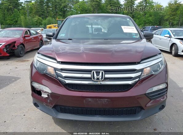 5FNYF6H10GB094958 2016 HONDA PILOT Burgundy Vista interior trasera