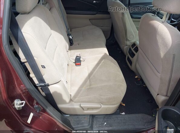 5FNYF6H10GB094958 2016 HONDA PILOT Burgundy Vista de la etiqueta del VIN
