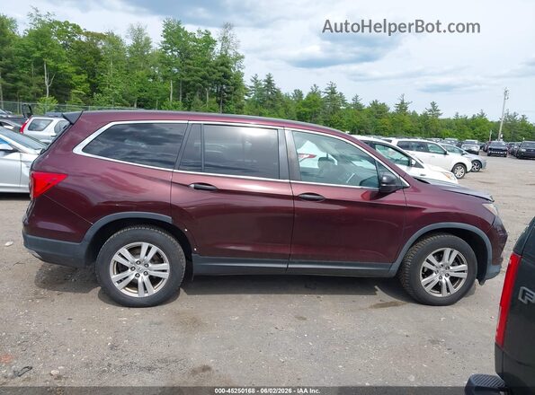 5FNYF6H10GB094958 2016 HONDA PILOT Burgundy Vista interior de 360 grados